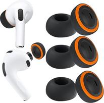 KASOTT 2025 atnaujintos hibridinės ausinės iš atminties putų ir silikono, skirtos "AirPods Pro 3", itin patogios, neslystančios ausinės, puikiai izoliuojančios triukšmą, tinka įkrovimo dėkle, 3 poros