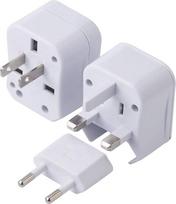 Kelioninis adapteris - universalus tarptautinis maitinimo kištuko adapteris - 3 in 1 kištukas - 220 V (baltas)