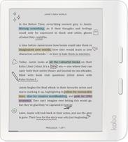Kobo Libra Color | elektroninė skaityklė | 7 colių spalvotas nuo atspindžių apsaugotas "E Ink Kaleido 3" ekranas | tamsaus režimo parinktis | garso knygos | atsparus vandeniui | balta