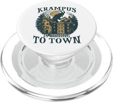 Krampus T | Schauriger Weihnachtsmann | Krampus Maske Bartl PopSockets PopGrip für MagSafe