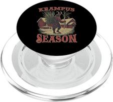 Krampus T | Schauriger Weihnachtsmann | Krampus Maske Bartl PopSockets PopGrip für MagSafe