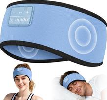 LC-dolida Miego ausinės "Bluetooth" ausinės, itin minkštos bambuko medvilnės miego ausinės šoninio miego 15+ valandų trukmės miego ausinės su HiFi stereofoninėmis ausinėmis sportui, bėgiojimui, jogai