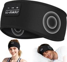 LC-dolida Miego ausinės "Bluetooth" ausinės, itin minkštos bambuko medvilnės miego ausinės šoninio miego 15+ valandų trukmės miego ausinės su HiFi stereofoninėmis ausinėmis sportui, bėgiojimui, jogai