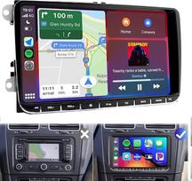 LICHENGTAI Android 13 automobilinis radijas 2 DIN, skirtas VW Touran Golf 5 6 Polo EOS Caddy Passat su belaidžiu Carplay Android Car, 9 colių jutiklinio ekrano automobilinis radijas su GPS WiFi Bluetooth atbulinės eigos kamera, 2+32G
