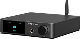 LOXJIE "Infineon A30" stalinis stereofoninis HiFi garso stiprintuvas Ausinių stiprintuvas MA12070 lustas D klasės stiprintuvas ES9023 DAC lustas USB / optinis / koaksialinis / RCA / Bluetooth 5.0 įėjimas (su nuotolinio valdymo pultu)