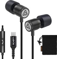 LUDOS Ultra USB C ausinės, 5 metų garantija iPhone 17 16 15 Pro Max Plus Samsung Galaxy S24 S23 Ultra S22 S21 FE S20 A53 A54, USB tipo C ausinės su mikrofonu, skirtos iPad Pro 2022