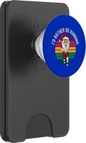 Lustiger Weihnachtsmann Laufender Love Runner Holiday Run PopSockets PopWallet für MagSafe