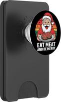 Lustiges Weihnachtsmann-Kostüm, Metzgerfleisch, Steak, Party-Kostüm PopSockets PopWallet für MagSafe