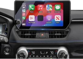 LUWU Pack of 2 Compatible with Toyota RAV4 2023-2024 2025 Hybrid PHEV GR Sport Navigation Screen Protector 10.5 Inch Touchscreen Nano Screen Protector 6H Scratch-Resistant RAV4 Accessories