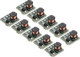 maitinimo šaltinių žemėlapis DC Boost konverteris įtampos reguliatorius Step Up modulis Mini modulis 0.8-3.3V iki 3.3V 0.5A galios reguliavimo galios transformatorių pakuotė 10 vnt.