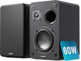MAJORITY D70X garsiakalbių dėžės, 2 x 30 W lentynos garsiakalbiai, pasyvūs, HiFi garsiakalbiai, dvigubas garsiakalbis, garsiakalbio membranos iš anglies pluošto, DJ dėžės, 6 Ω varža ir 40 Hz-20 KHZ dažnių diapazonas (juoda)