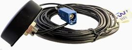 MASWELL GPS aktyvioji antena Fakra Plug Cylinder Screw Mounting Navigacinė antena Vandeniui atspari Fakra C Signal Blue