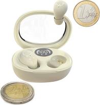 Mini ausinės "Bluetooth" nematomos tikros belaidės ausinės Miego ausinės Miego ausinės Miego ausinės Šoninis miegamasis "Bluetooth" mažos "Inear" ausinės Ausų kištukai miegui Maži ausų kištukai miegui