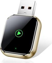 Mini belaidžiai "CarPlay" įrenginiai su automobilio GPS navigacija - muzikos atkūrimas ir skambinimas, konvertuojami iš laidinio į belaidį, suderinami su "Apple iPhone iOS 10+" ir "CarPlay", aukso spalvos