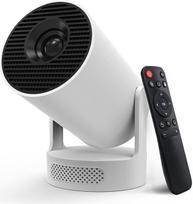 Mini projektorius, 4K 1080P išmanusis projektorius, nešiojamasis projektorius su "WiFi 6" ir "Bluetooth 5.4", automobilinis vaizdo projektorius, 180° pasukamas projektorius, namų kino lauko projektorius (HY300 ULTRAL)