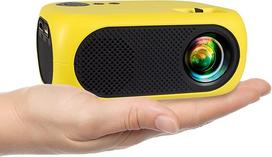 Mini projektorius, nešiojamas namų kino projektorius mobiliajam telefonui, HDMI AV suderinamas su DVD, "Firestick", nešiojamuoju kompiuteriu, kompiuteriu, PS4, "Xbox