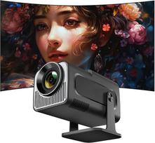 Mini projektorius, palaikantis 4K 1080P, išmanusis nešiojamasis projektorius su "WiFi 6" ir "Bluetooth 5.0", nešiojamasis namų kino projektorius lauke su automobiline klaviatūros korekcija, suderinamas su HDMI/Android/iOS/PC/TV