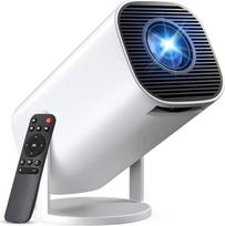 Mini projektorius, išmanusis projektorius Full HD 1080P, mažas namų kino projektorius su "WiFi 6" ir "Bluetooth 5.2", palaiko automatinį lizdinės plokštumos koregavimą 180° pasukamas, suderinamas su HDMI/TV Stick/Memory Stick