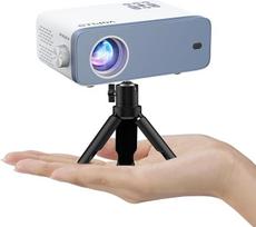 Mini projektorius, VOPLLS 19000L Full HD 1080P, nešiojamasis vaizdo projektorius su 50 % priartinimu, namų kino projektorius mobiliajam telefonui, planšetiniam kompiuteriui, nešiojamajam kompiuteriui, televizoriui, kompiuteriui