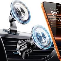 Mobiliojo telefono laikiklis automobilyje Magsafe automobilinis magnetas, 2026 Upgrade 22 x N55 magnetas: Magnetinis automobilinis mobiliojo telefono laikiklis "iPhone" 17 16 15 14 vidinių durų rankenoms, 360° pasukamas, magnetinis automobilinis mobiliojo