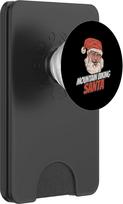 Mountainbiking Weihnachtsmann Weihnachten Urlaub Berg PopSockets PopWallet für MagSafe