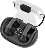 N NEWTOP AB35 "Bluetooth" ausinės Touch Open Ear Design Clip On Universal Stereo Wireless Music Microphone for Smartphone Tablet Samsung Huawei Xiaomi Realme OPPO (Black)