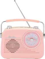 Nešiojamasis AM FM SW visos juostos radijo imtuvas, įkraunamas belaidis "Bluetooth 5.0" garsiakalbis su ilga teleskopine antena, derinimo mygtukas, skirtas namams, biurui, lauko kelionėms (rausvas)