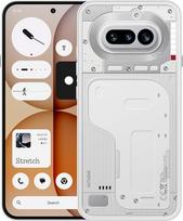 Nieko telefonas (4a) - 50 MP triguba kamera, iki 70x itin didelis priartinimas, permatomas išmanusis telefonas, ilgaamžis akumuliatorius, 50 W greitasis įkrovimas, 120 Hz AMOLED, "Glyph Bar", 8GB + 256GB - baltas