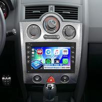 OiLiehu 2G+64G Android 15 Autoradio 2 Din für Renault Megane 2 2003-2009 Radio, 7 Zoll Autoradio mit Bildschirm CarPlay/Android Auto/Mirror Link/Bluetooth/GPS FM RDS/WiFi/SWC/EQ/Rückfahrkamera