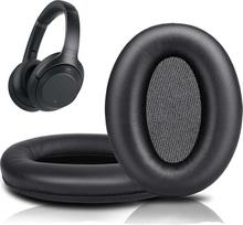 Pakaitinės ausinių pagalvėlės "Sony WH-1000XM5" ausinėms, pakaitinės ausinių pagalvėlės ausinėms per ausis, pakaitinės ausinių pagalvėlės "Sony WH-1000XM5" ausinėms (juodos spalvos)