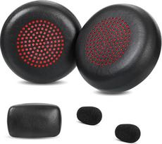Pakaitinės ausų pagalvėlės, suderinamos su "Plantronics Savi 8220 Savi 8210 Savi 8200" belaidžių ausinių pagalvėlėmis su minkštos atminties putų priedais (juodos spalvos)
