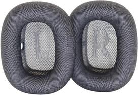 Pakaitiniai ausų pagalvėlės, suderinamos su "AirPods Max" ausinėmis per ausis, "AirPods Max" priedai, aukščiausios kokybės pakaitinės pagalvėlės su patvariu tinkliniu audiniu ir minkštesniu putplasčiu (juodos spalvos)