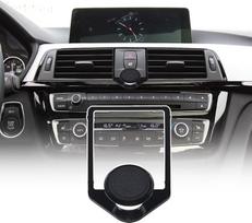 PIUGILH mobiliojo telefono laikiklis BMW 1 serijos 2 serijos 3 serijos 4 serijos automobiliui - tvirtinimas prie centrinės konsolės, ventiliacijos ir prietaisų skydelio (juodas)