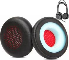 Profesionalūs pakaitiniai ausų pagalvėlės pagalvėlės, suderinamos su Plantronics Voyager Focus UC B825 ausinėmis Ausų pagalvėlės pagamintos iš odai draugiškos odos ir atminties putų