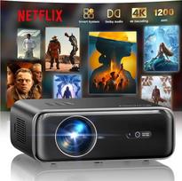 Projektorius 4K Automatinis fokusavimas / Keystone WiFi Bluetooth Full HD 1080P