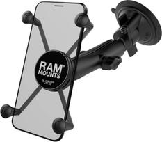RAM-B-166-C-UN10U Ilgosios rankos įsiurbimo puodelis ant priekinio stiklo Universalus laikiklis dideliems telefonams / planšetiniams kompiuteriams