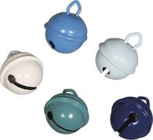 RAYHER Hobby Rayher 25087000 Dekoratyviniai metaliniai rutuliniai varpeliai, kurių skersmuo 15 mm, mėlyni tonai, 5 vnt.