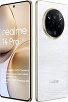 realme 14 Pro 5G išmanusis telefonas 8+256GB 50MP IMX882 OIS kamera Dimensity 7300 procesorius 120Hz 6,77" išlenktas "Vision" ekranas 5260mAh titano baterija Balta