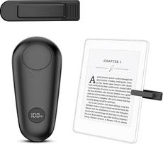 RF Fernbedienung zum Lesen für Kindle Paperwhite Oasis Scribe,Seitenwenden für Phone, iOS Android Tablets, Fernbedienung Phone, Kamera Videoaufzeichnung (Schwarz kleiner Clip)