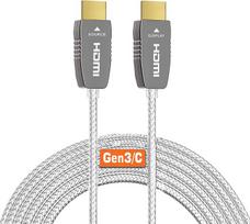 RUIPRO 8K sertifikuotas HDMI 2.1 šviesolaidinis kabelis 15 m, itin didelės spartos 48Gb/s, 8K@60 Hz, 4K@120 Hz, dinaminis HDR, eARC, Dolby, HDCP 2.2/2.3, suderinamas su PS5, "Xbox", televizoriumi, projektoriumi, AVR