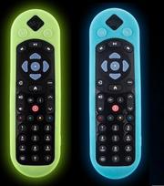 Silikoninis apsauginis dangtelis "Remote Sky Q Touch" ir "Sky Glass" bei "Stream", neslystantis apsauginis dėklas su apsauginiu dirželiu nuo praradimo (2 pakuotės)