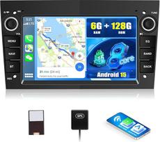 SIXWIN 8 branduolių 6+128G Android 15 Carplay/Android Auto Autoradio für Opel Antara Vectra Sigum Combo Zafira Astra Corsa, 7 Zoll Touchscreen mit GPS WiFi Bluetooth 5.0 FM RDS DSP+32 Band EQ(Schwarz)