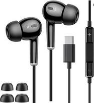 Skirta "Google Pixel" 10 9 9 8 7 6 5 serijos USB C tipo ausinėms C tipo į ausis Ausinės su laidiniu mikrofonu Garsumo valdymas HiFi stereo ausinės MP3 grotuvas Triukšmą izoliuojančios ausinės Deep Pixel 9a 8a 7a