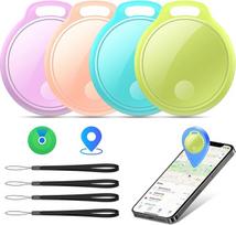 Smart Tracker Tag 4er Pack, Schlüssel Finder Kompatibel mit Apple Find My APP (tik iOS), IP68 wasserdicht, Austauschbarer Akku, Bluetooth Key Finder für Gepäck/Taschen/Koffer/Brieftasche