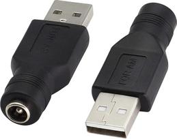 USB 2.0 A vyriškos ir nuolatinės srovės 5,5 x 2,1 mm jungties įkrovimo lizdo maitinimo šaltinis USB 5V (maks. 2,5 A), skirtas įkrovikliui (2 vnt.)