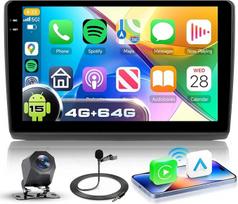 VECHTEL 4G + 64G automobilinis radijas "Android 15", skirtas "Renault Trafic" 2001-2010/Opel Vivaro 2006-2010/Nissan Primastar 2006-2014, 10,1 colio jutiklinis ekranas su "Carplay", "Android", "Android", automobilinis GPS, "WiFi", "Bluetooth", FM, RDS