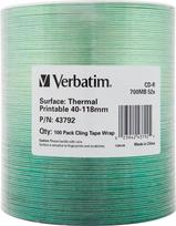 Verbatim 43792 - CD-R 700MB THERMAL PRINTABLE 100 PACK WRAP