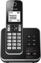 Vidinis telefonas Panasonic KX-TGD320SPB su varžytuvėmis, juodas
