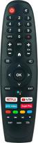 VINABTY Pakaitinis nuotolinio valdymo pultas TECH Smart TV 43UA20V3, skirtas JVC RM-C3408E Smart TV nuotolinio valdymo pultas