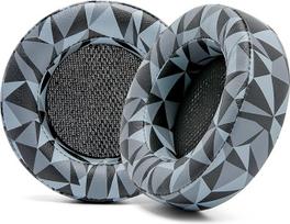 WC atnaujintos "Wicked Cushions" pagamintos "Corsair Virtuoso" žaidimų ausinių pagalvėlės | Geresnis patvarumas, storis, minkštesnė oda ir garso izoliacija | Geo Grey